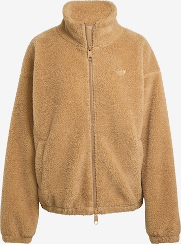 ADIDAS ORIGINALS - Chaqueta polar 'Essentials' en marrón: frente