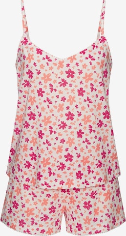 LSCN by LASCANA - Calções de pijama em rosa: frente