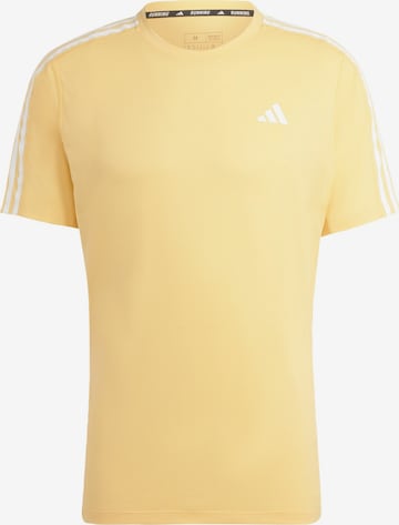 ADIDAS PERFORMANCE Functioneel shirt 'Own the Run' in Geel: voorkant