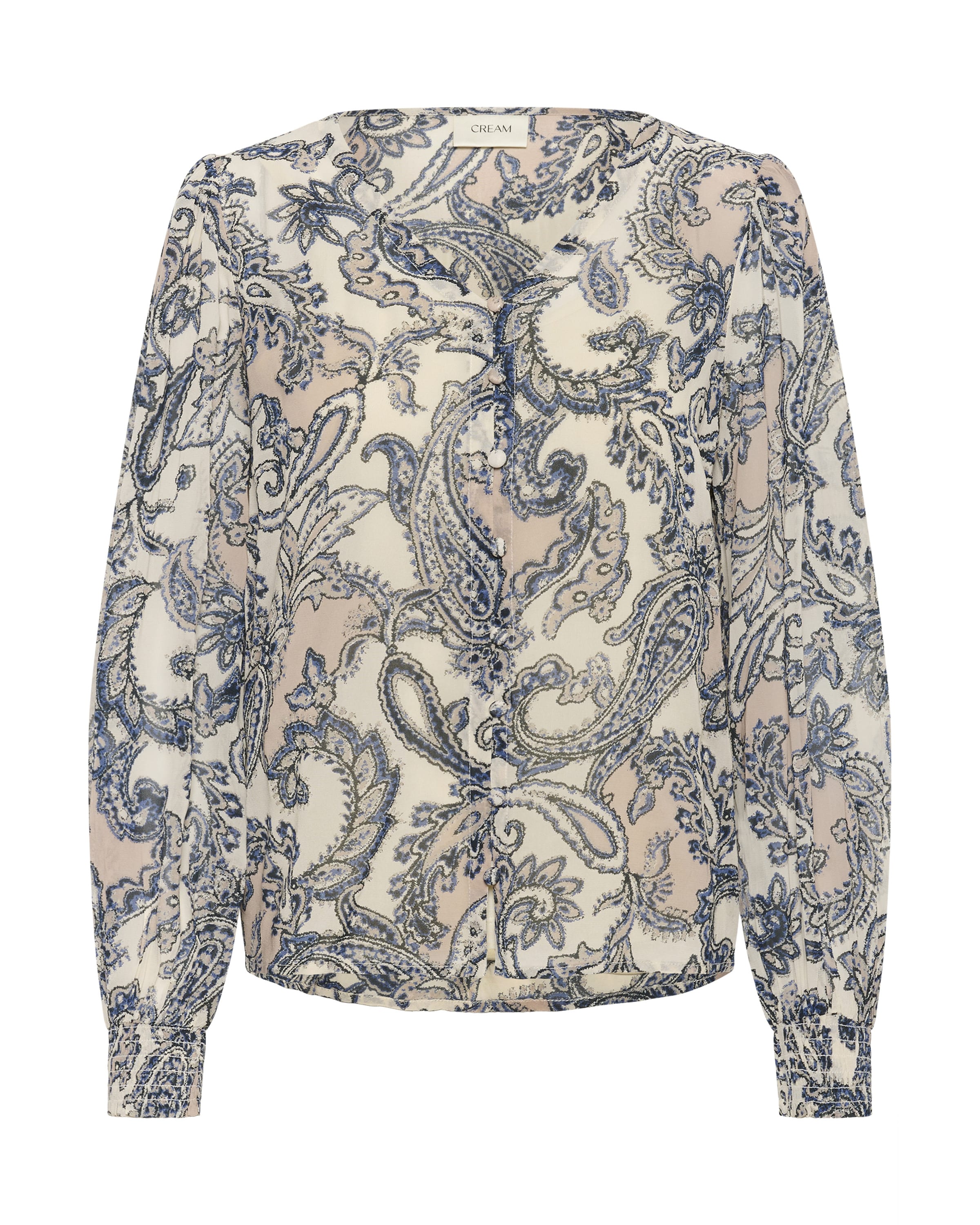 Chemisier 'Bea' Cream en beige : devant