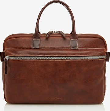 Castelijn & Beerens Document Bag 'Renee Sam ' in Brown: front