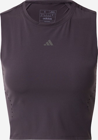 ADIDAS PERFORMANCE - Top desportivo em roxo: frente