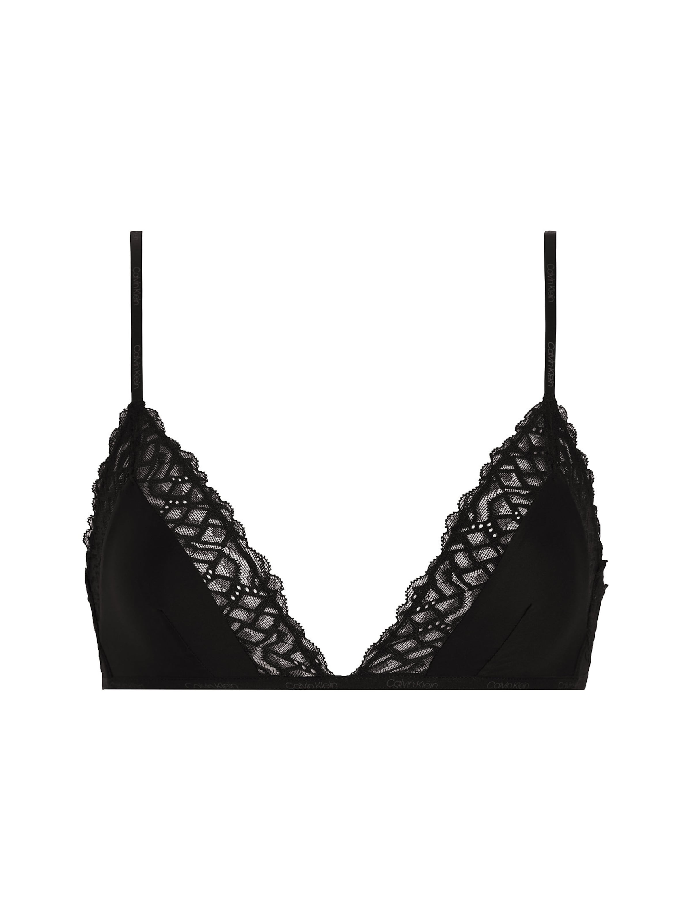 Triangle Soutien-gorge 'Attraction' Calvin Klein en noir : devant
