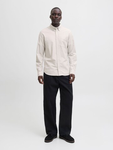 JACK & JONES Slim Fit Hemd in Beige