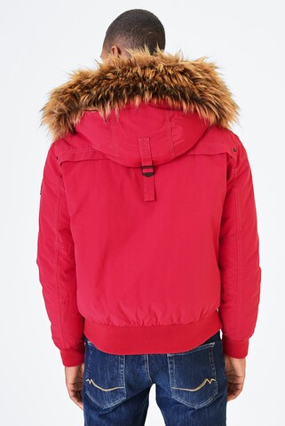 Harlem Soul Winter Jacket in Red