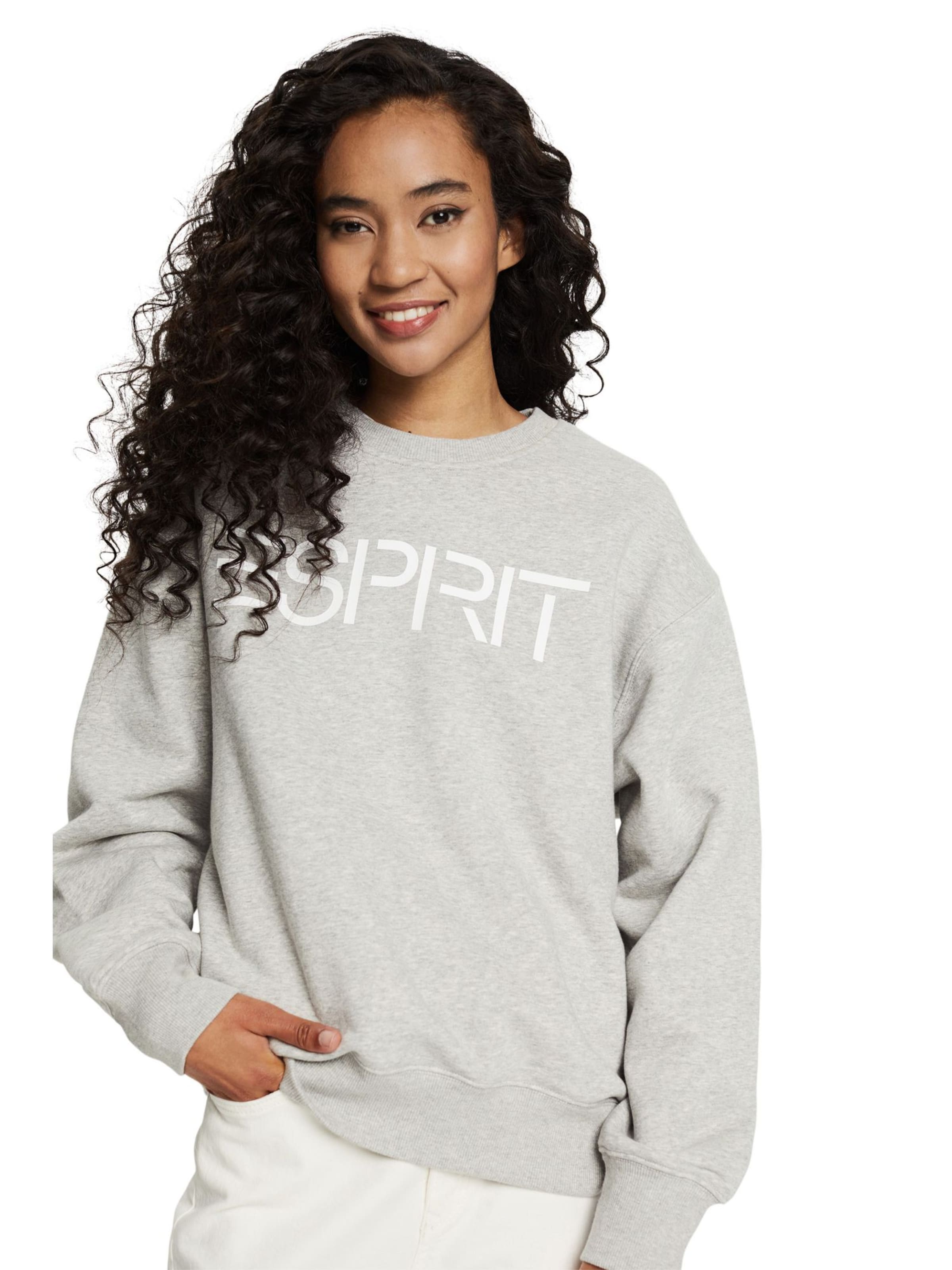 Männer Sweat ESPRIT Sweatshirt in Hellgrau - BJ35914 Männer Sweat ESPRIT Sweatshirt in Hellgrau - BJ35914