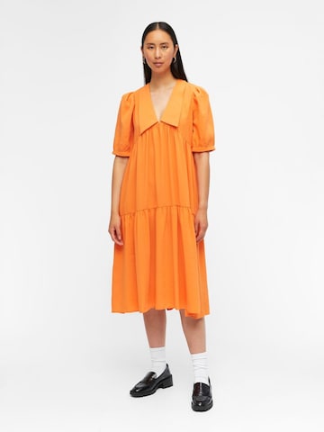 OBJECT فستان 'Alaia' بلون برتقالي: الأمام