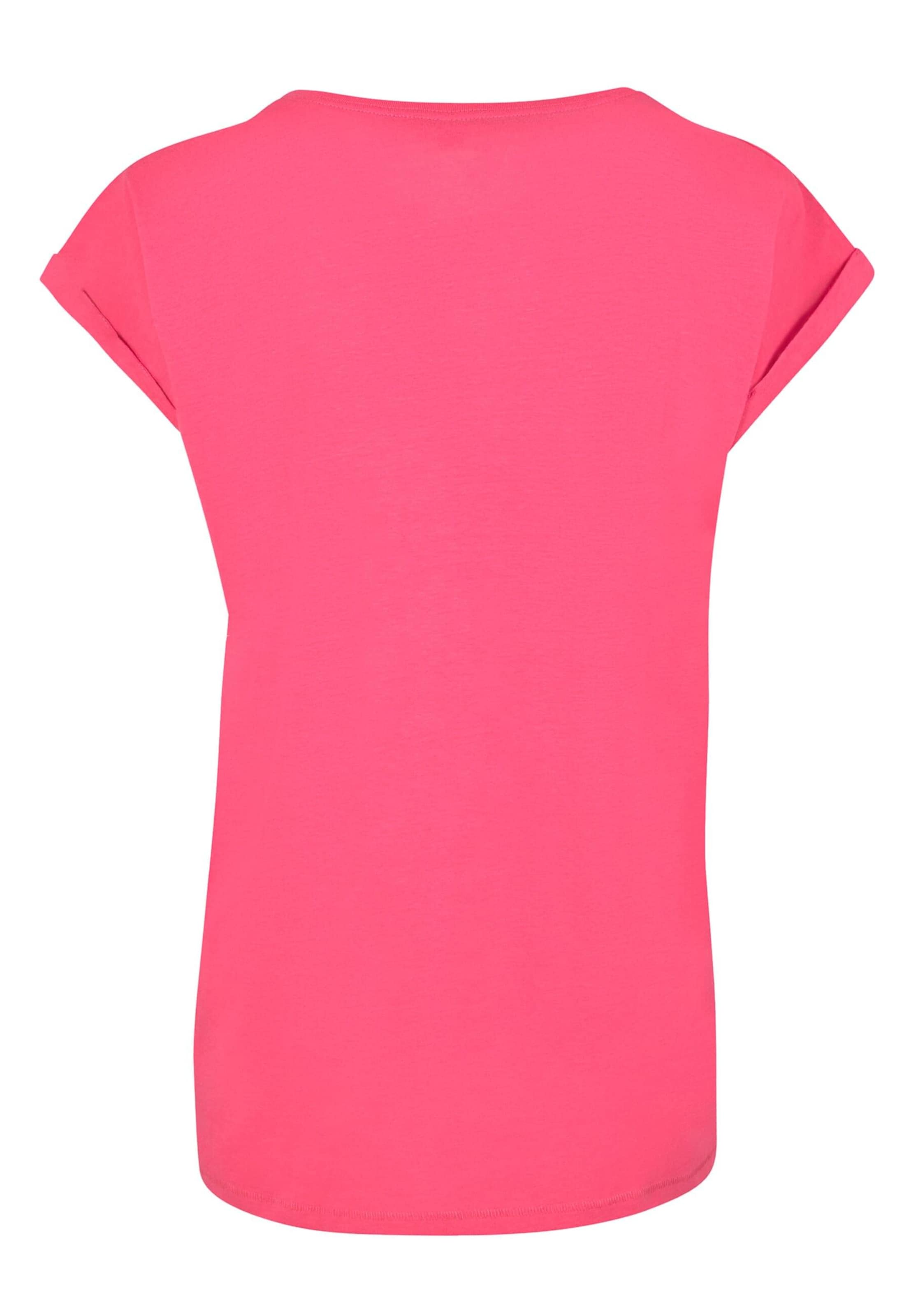 Merchcode Tričko 'Happines' – pink