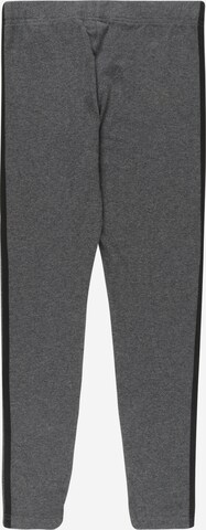 ADIDAS SPORTSWEAR Skinny Workout Pants 'Essentials 3-Stripes' in Grey