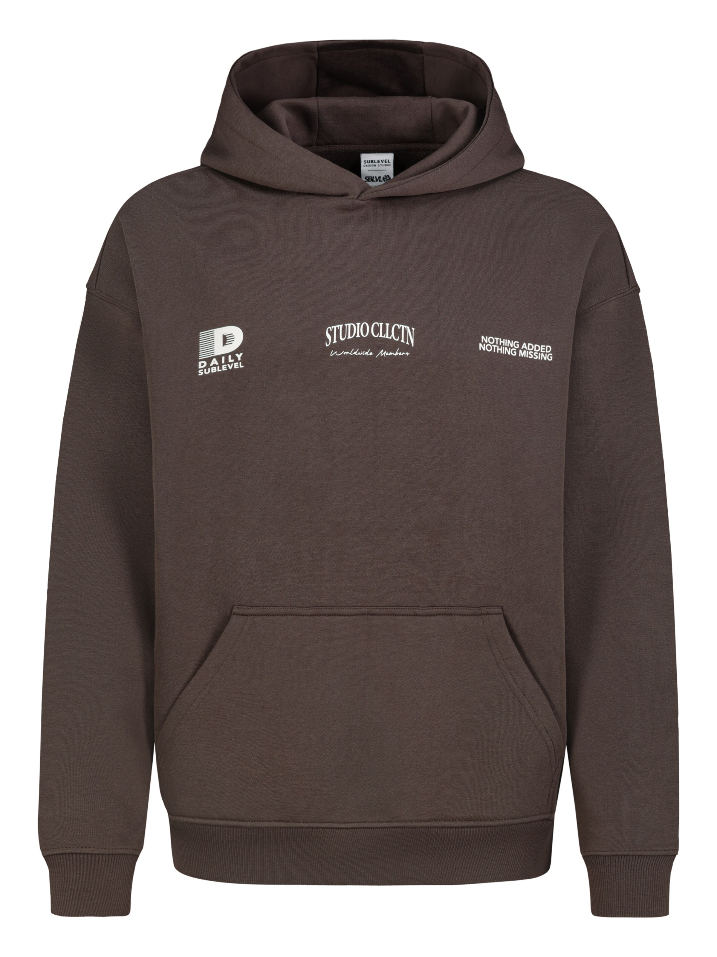 Sublevel Sweatshirt in Braun: Vorderseite