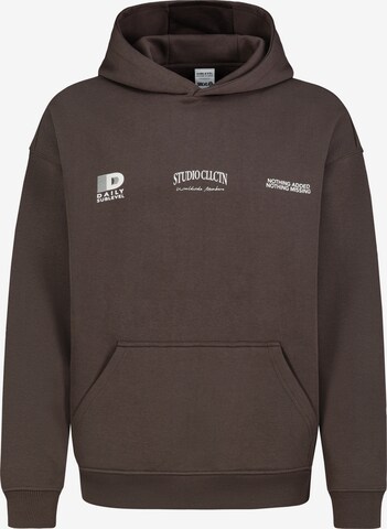 Sublevel Sweatshirt in Braun: Vorderseite