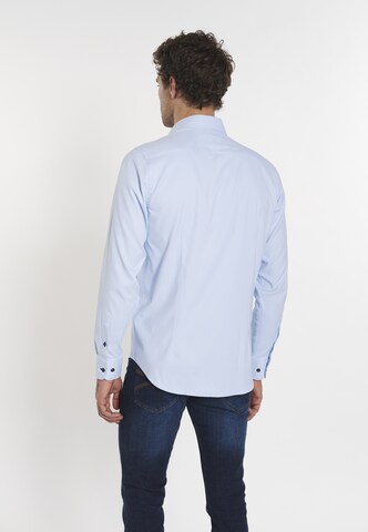 DENIM CULTURE Regular Fit Skjorte 'Roman' i blå