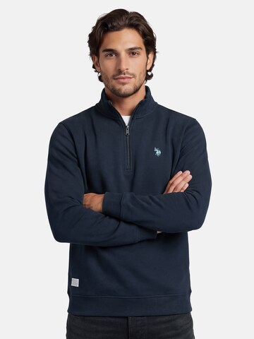 U.S. POLO ASSN. Sweatshirt in Blauw: voorkant