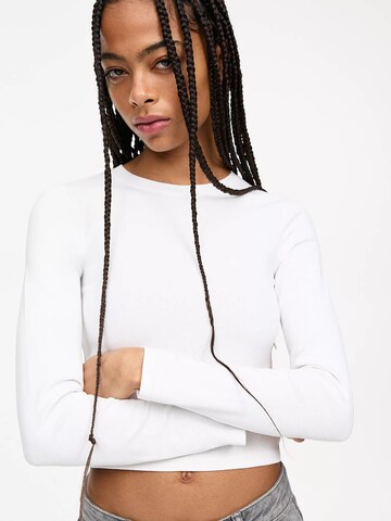 T-shirt Pull&Bear en blanc