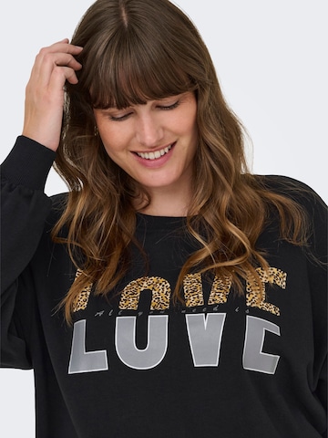 ONLY Carmakoma Sweatshirt 'Carkrissy' i sort