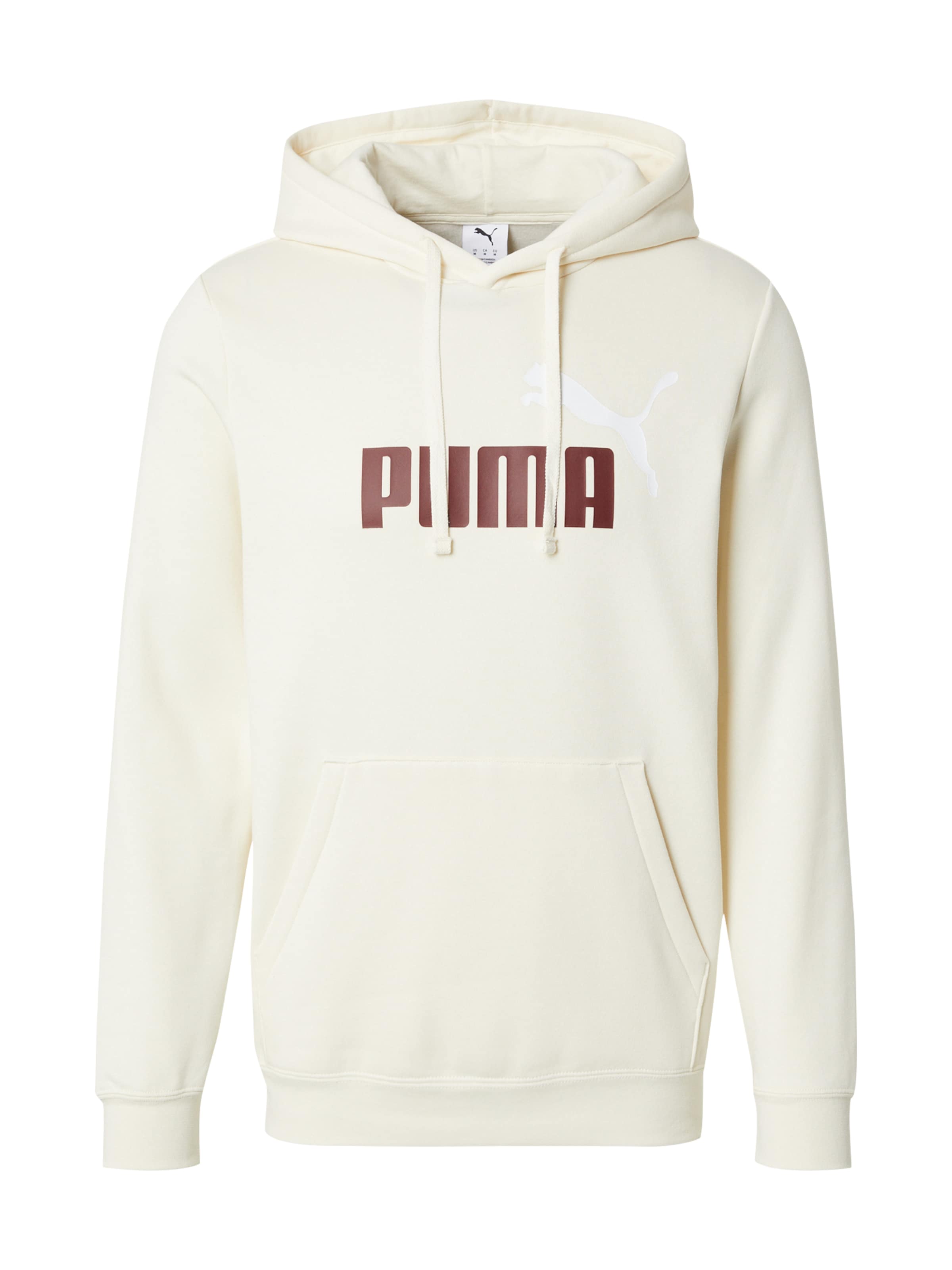 Felpa sportiva 'ESS No. 1' di PUMA in beige: frontale