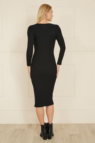 Yumi Knitted dress in Black