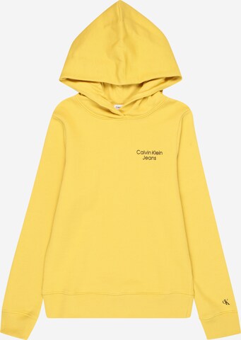 Calvin Klein Jeans Sweatshirt i gul: framsida