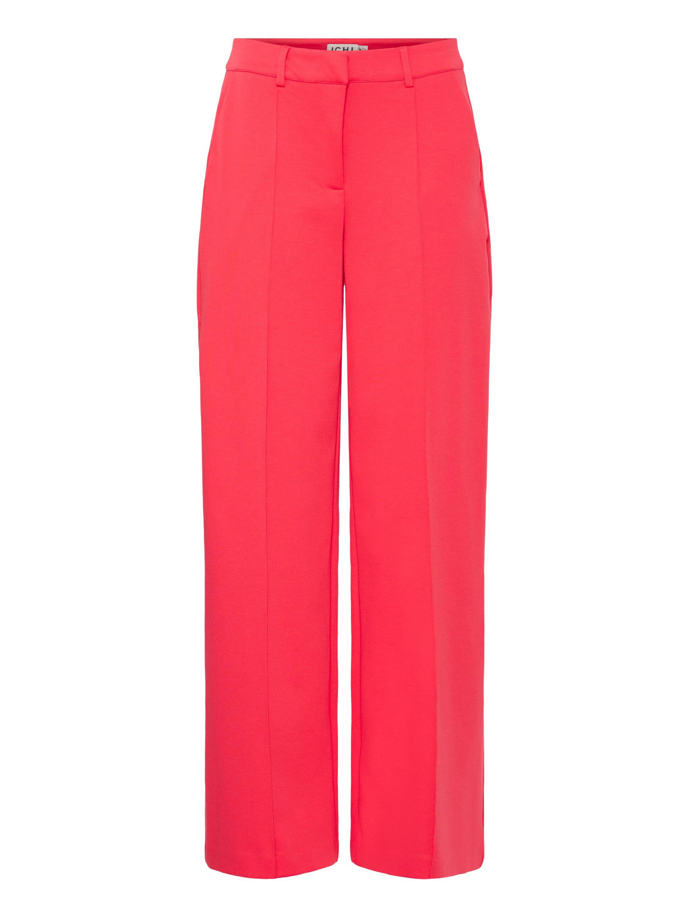 ICHI Pleated Pants 'Kate' in Pink: front