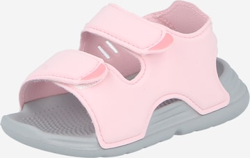 Claquettes / Tongs ADIDAS PERFORMANCE en rose : devant