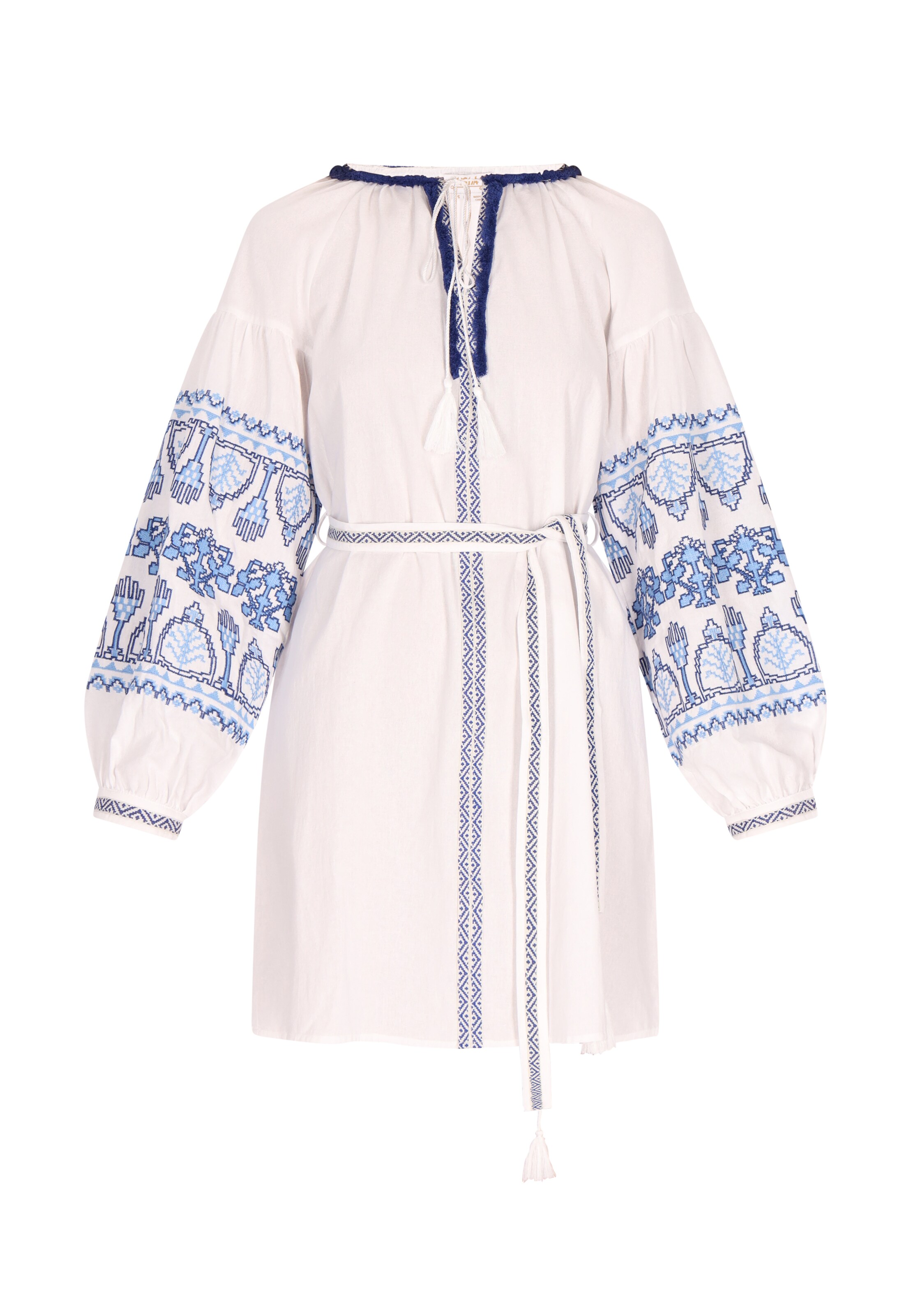 usha FESTIVAL Лятна рокля в бяло: отпред