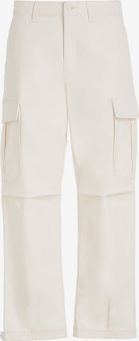 Tommy Jeans Cargo trousers 'Aiden' in White: front