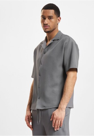DEF Regular Fit Hemd 'Porto' in Grau: Vorderseite