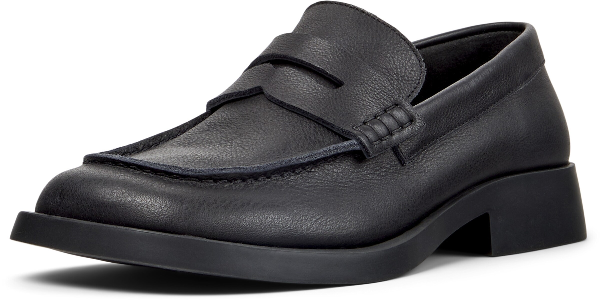 CAMPER Moccasin 'Twins ' in Black: front