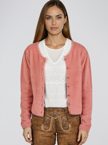 SPIETH & WENSKY Gebreid vest 'Hulla' in Oranje