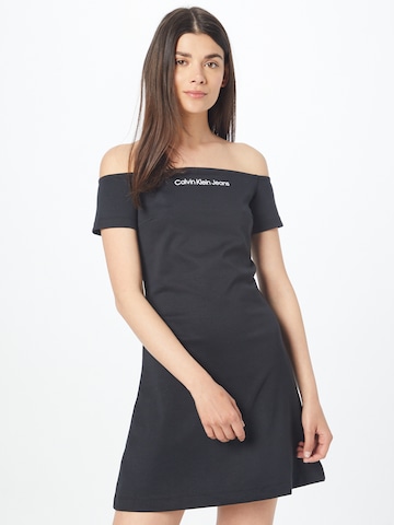 Calvin Klein Jeans Kleid in Schwarz: predná strana