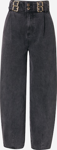 Hoermanseder x About You Pleated Jeans 'Hava' in Grey: front