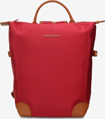 Zaino 'Zaino Novara Elite Gianmarco Venturi - Pelle Vegana 100% PU' di GianMarco Venturi in rosso: frontale