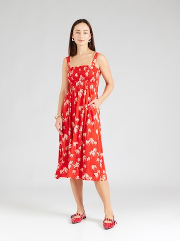 King Louie Summer Dress 'Luisella' in Red: front