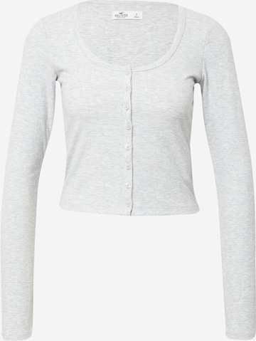 HOLLISTER Knit Cardigan in Grey: front