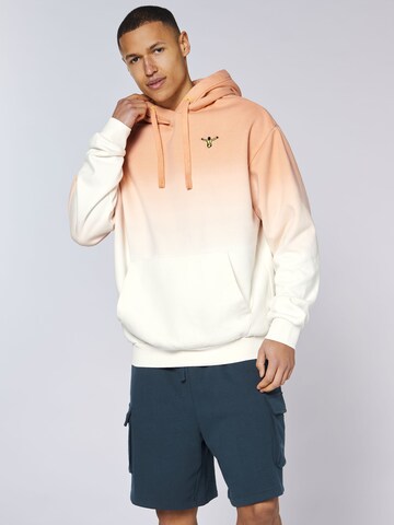 CHIEMSEE Sweatshirt ' mit Farbverlauf ' in Orange: front