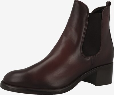 TAMARIS Chelsea boots i mörkbrun / svart, Produktvy
