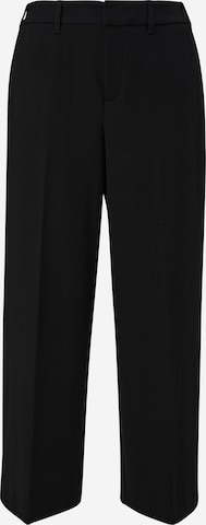 s.Oliver Wide leg Pleated Pants in Black: front