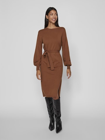 VILA Knitted dress 'RICKY' in Brown