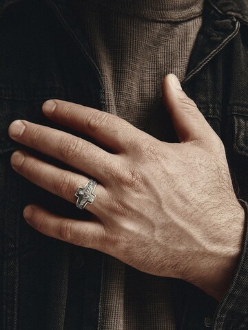 REYTEL - Anillo 'DIOS ES AMOS' en plata
