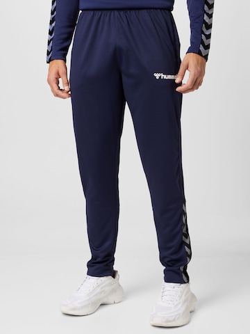 Hummel Regular Sports trousers in Blue: front