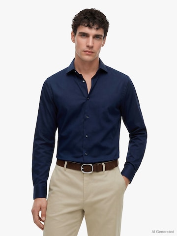 TOMMY HILFIGER Slim fit Business shirt in Blue: front