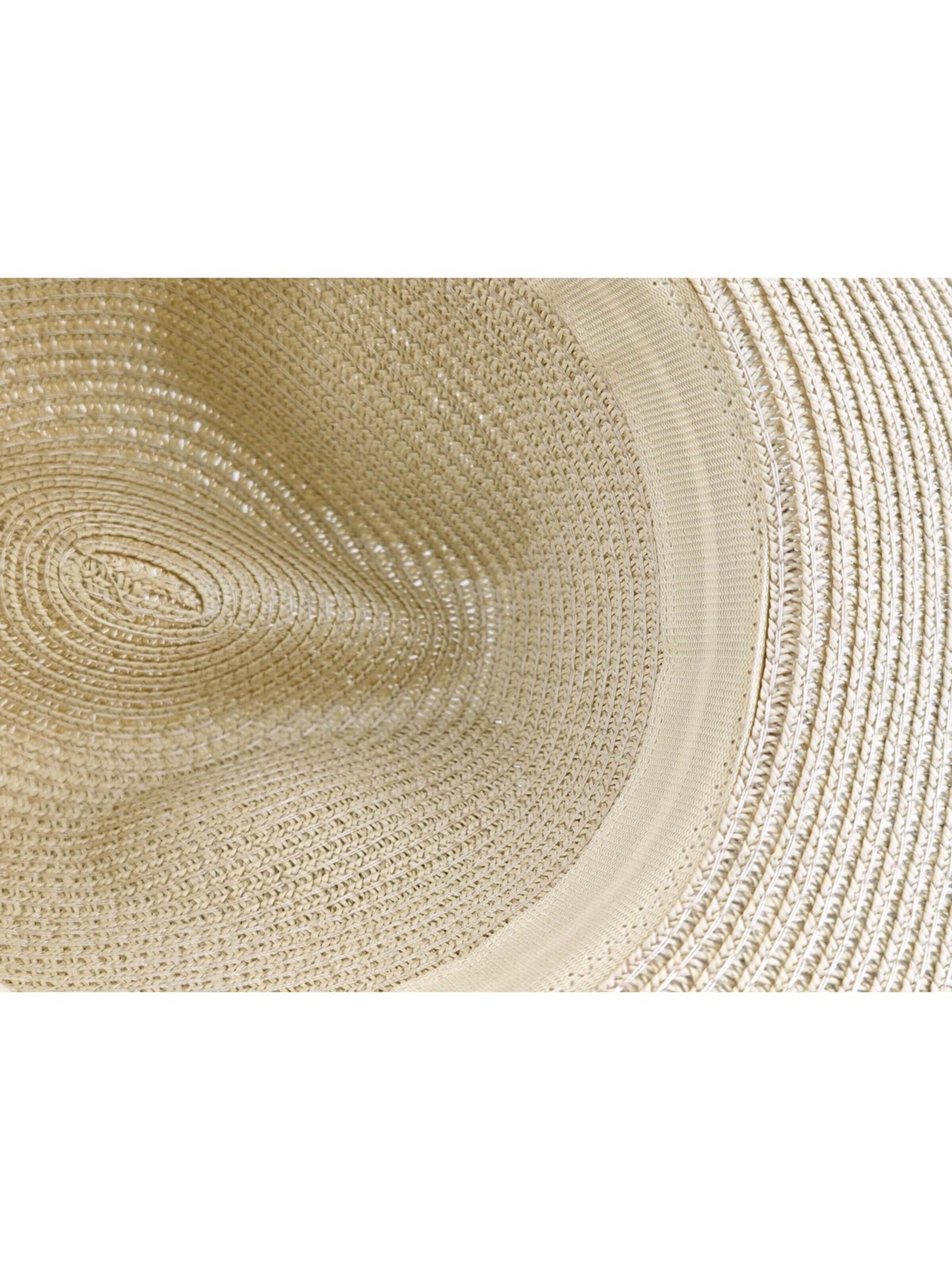 styleBREAKER Hat 'Panama Strohhut mit Leoparden Muster' in Beige