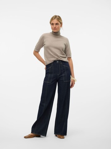 VERO MODA Szeroka nogawka Jeansy 'Pantaloni VERO MODA 10321125' w kolorze niebieski
