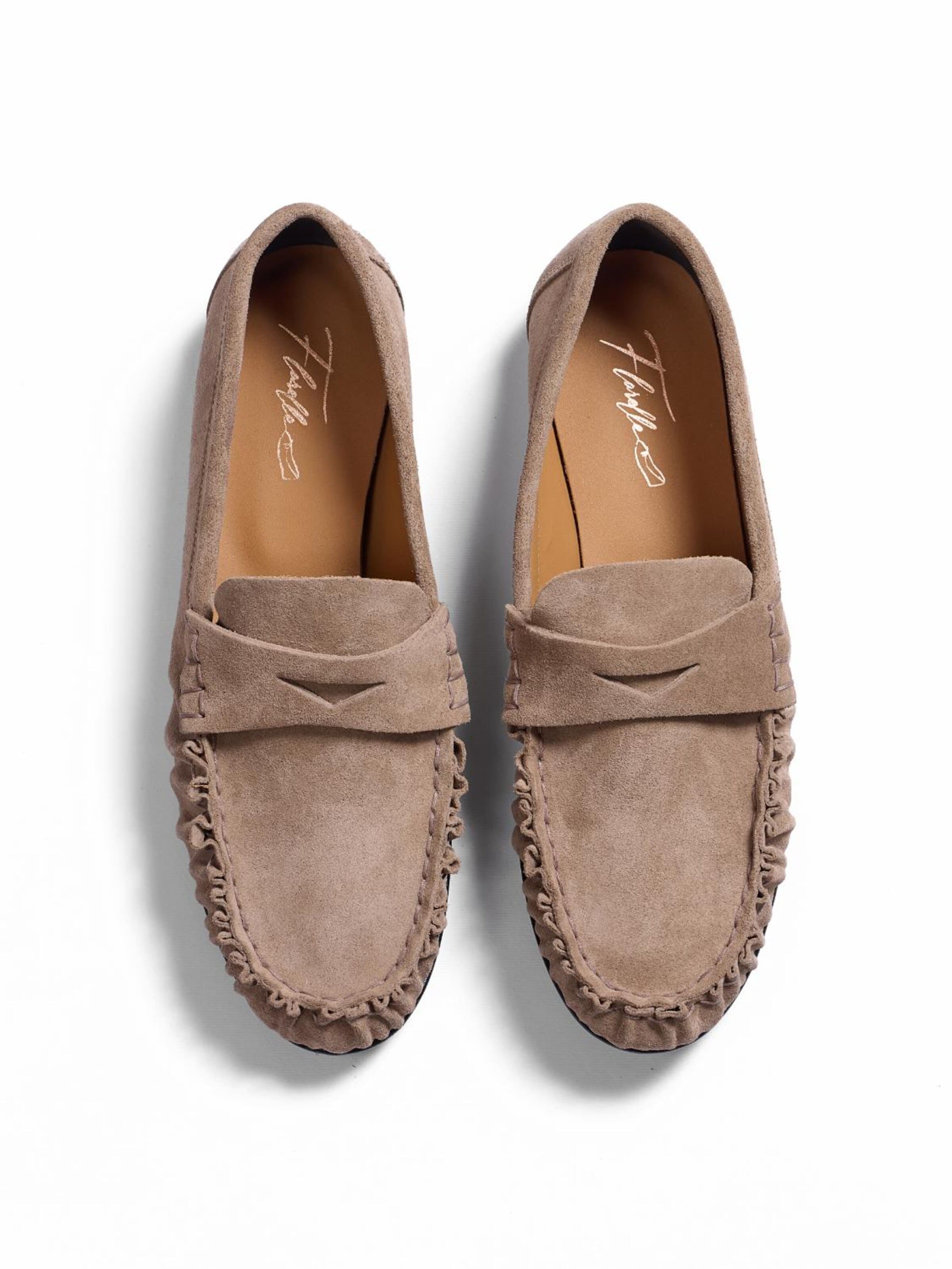 Flarelle Mokassin 'Castagnina' i beige