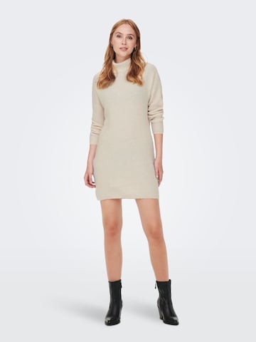 JDY Knitted dress 'Ingeborg' in Beige