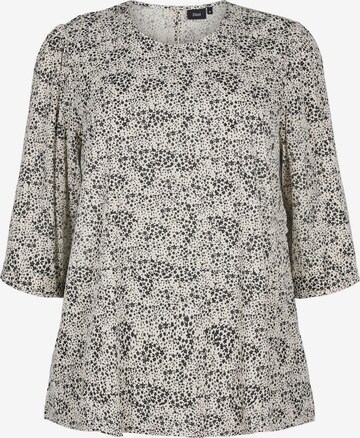 Zizzi Blouse 'ROSE' in Wit: voorkant