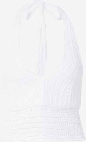 HOLLISTER Knitted Top in White: front