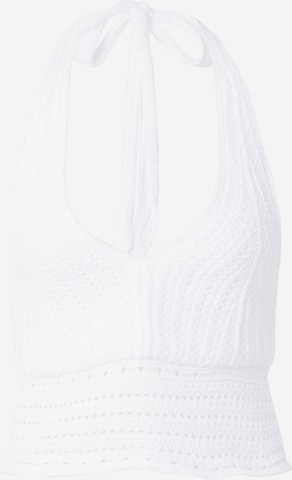 HOLLISTER Knitted Top in White: front