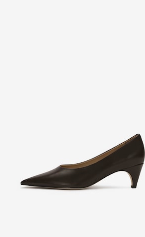 Kazar Studio - Zapatos con plataforma en marrón: frente