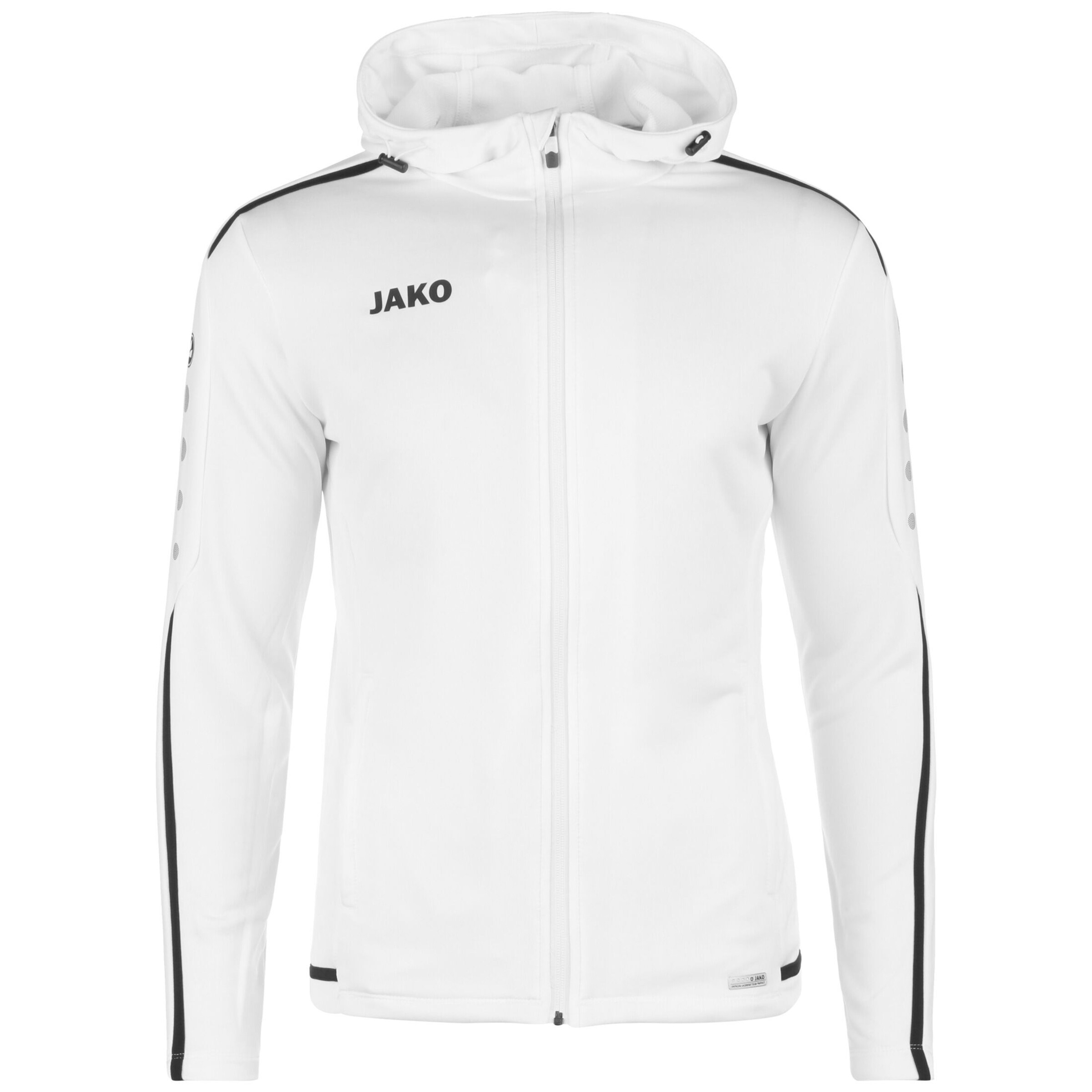 JAKO Athletic Jacket in White: front